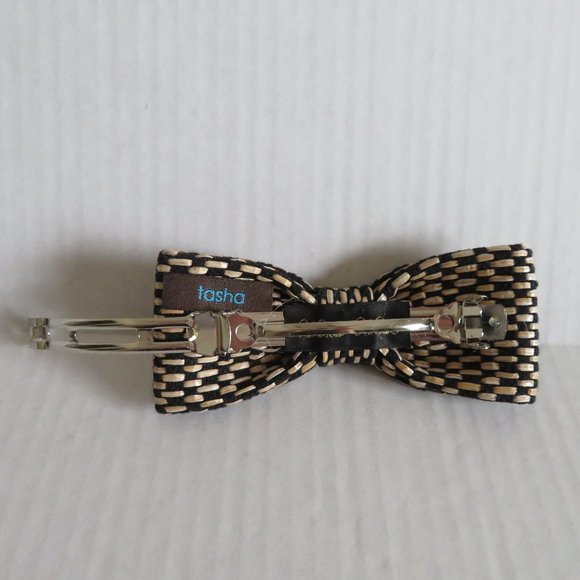🎉HP🎉 Tasha WOVEN BOW BARRETTE, NWOT - Picture 3 of 5